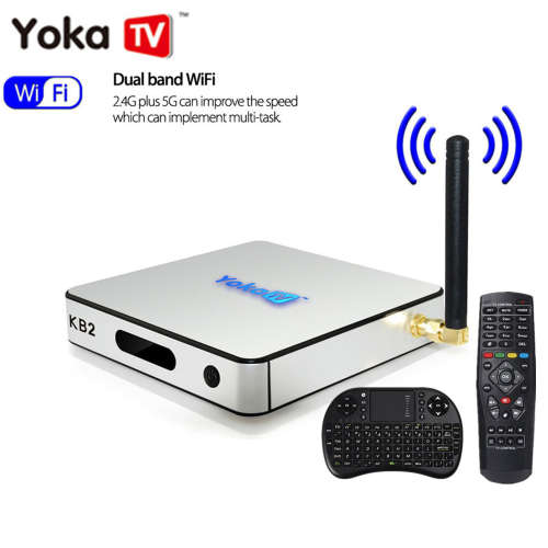 YOKATV KB2 PRO Wireless Android 7.1 TV Box 32GB Internal Storage + MINI WIRELESS KEYBOARD