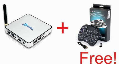 YOKATV KB2 PRO Wireless Android 7.1 TV Box 32GB Internal Storage + MINI WIRELESS KEYBOARD