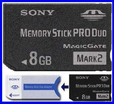 8G SONY MARK2 MEMORY STICK PRO DUO 8GB MS FOR PSP & CAMERA