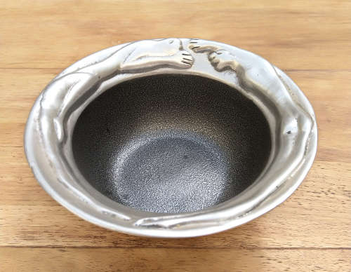 Early Carrol Boyes Pewter Bowl. Stamped C. Boyes on underside.