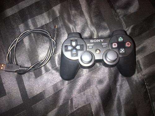 Sony PS3 Dual Shock 3 controller with charging cable