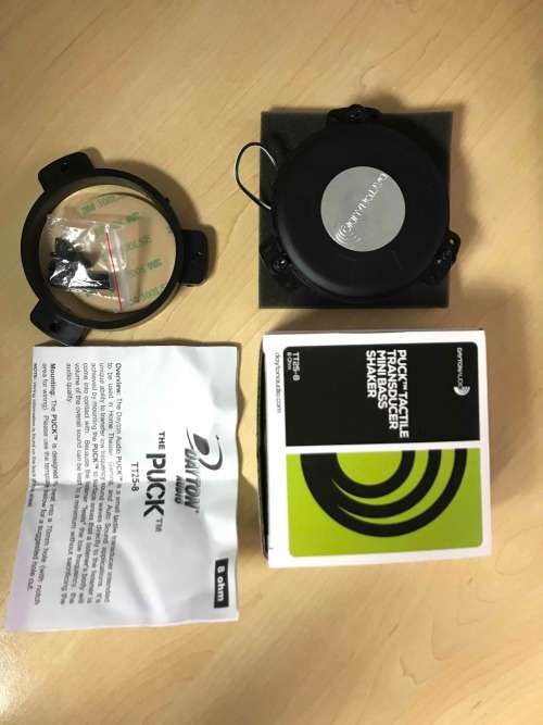 Dayton Audio mini bass shaker and mounting ring