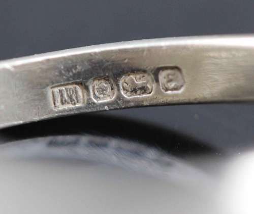 VINTAGE BRITISH STERLING SILVER ROSE RING. SHEFFIELD ASSAY 1979! 4,15 grams