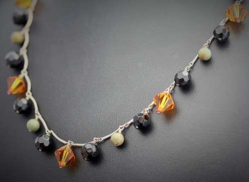 STUNNING VINTAGE STERLING SILVER 925 NECKLACE. A HEAVY 23,34 grams