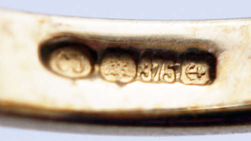 VINTAGE 9CT YELLOW GOLD FLORAL DESIGN DIAMOND RING *JEWELLER CERTIFICATE R7'600*