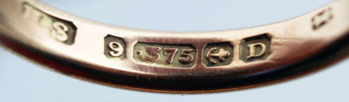 ELEGANT VINTAGE 1928 SOLITAIRE SMOKEY QUARTZ 9CT ROSE GOLD RING. ENGLISH HALLMARKED BIRMINGHAM ASSAY