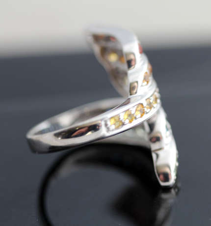 VIBRANT SONGEA MINED SAPPHIRE STERLING SILVER RING NATURAL RAINBOW COLOURS!