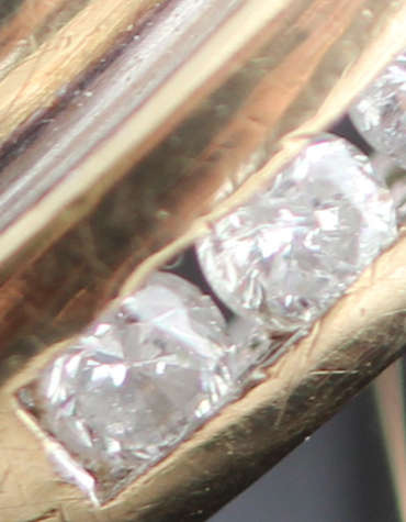 TIMELESS DIAMOND TWIST DESIGN 9CT YELLOW GOLD RING *JEWELLER CERTIF R5460* ENGLISH SHEFFIELD ASSAY