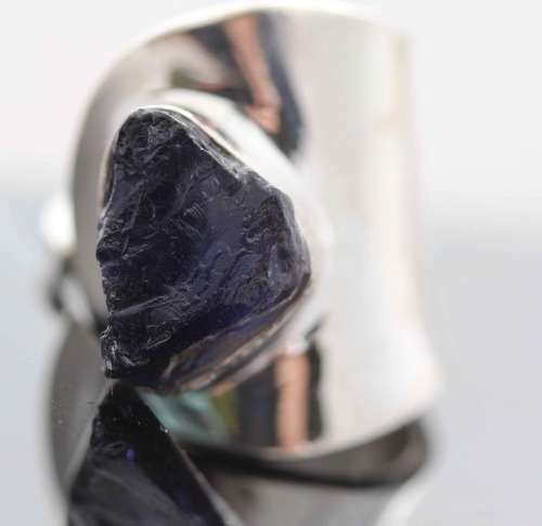 UNUSUAL ROUGH CITRINE STERLING SILVER RING. 925. LARGE, HEAVY!