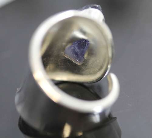 UNUSUAL ROUGH CITRINE STERLING SILVER RING. 925. LARGE, HEAVY!