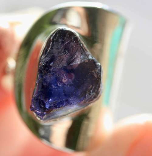 UNUSUAL ROUGH CITRINE STERLING SILVER RING. 925. LARGE, HEAVY!