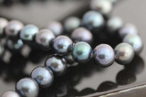 SUMPTUOUS GREENY PURPLE HUED NATURAL PEARL NECKLACE REAL AMETHYSTS & PERIDOT STERLING SILVER