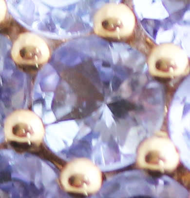 GORGEOUS VINTAGE TANZANITE 2,5ct STUD 10CT YELLOW GOLD EARRINGS AA QUALITY Cert of Authenticity incl