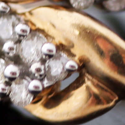 DAINTY VINTAGE DIAMOND 9CT YELLOW GOLD HOOP EARRINGS. 375. BIRMINGHAM ASSAY. 2006