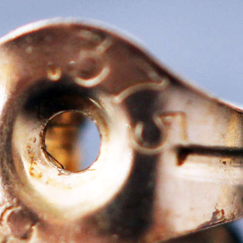 DAINTY VINTAGE DIAMOND 9CT YELLOW GOLD HOOP EARRINGS. 375. BIRMINGHAM ASSAY. 2006