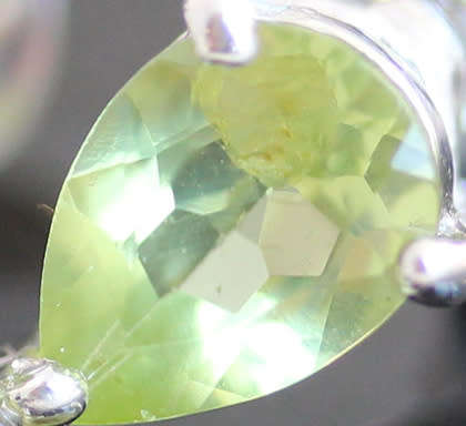 GORGEOUS REAL PERIDOT FLORAL EARRINGS WITH PEAR-CUT BLACK OPAL DROPS IN STERLING SILVER.