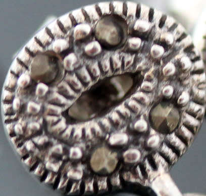 ELEGANT, CLASSIC FRESHWATER PEARL AND MARCASITE STERLING SILVER DROP AND DANGLE EARRINGS. 925