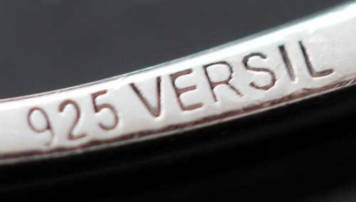 HEAVY 'VERSIL' ITALIAN STERLING SILVER OPENWORK HEART NECKLACE. CRYSTAL DETAIL. 925 VINTAGE PIECE