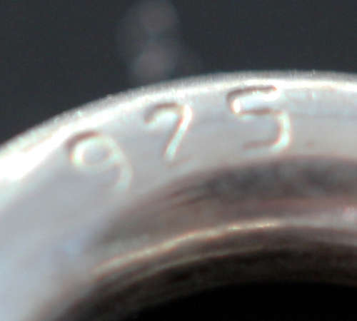 HEAVY 'VERSIL' ITALIAN STERLING SILVER OPENWORK HEART NECKLACE. CRYSTAL DETAIL. 925 VINTAGE PIECE