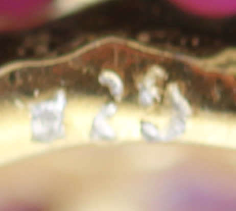 SUMPTUOUS RUBY AND PEARL GOLD-HUED STERLING SILVER DROP & DANGLE EARRINGS. 925