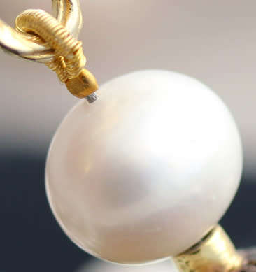 LONG WHIMSICAL FACE PENDANT LARGE DOUBLE STRAND PEARL NECKLACE BLACK SPINEL TASSEL STER SILVER 71 gr