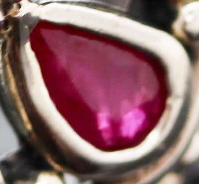 LARGE DOME-SHAPED THICK AND SOLID STERLING SILVER RING REAL CITRINE, GARNET, AMETHYST, TOPAZ