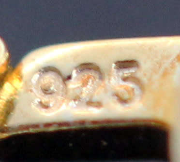 ELEGANT & FUNKY GOLD HUED STERLING SILVER CHAIN NECKLACE HORIZONTAL BEAD DETAIL AND CUBIC ZIRCONIA