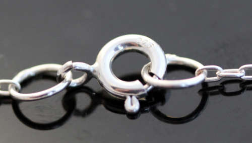 STERLING SILVER OPEN LINK CHAIN NECKLACE WITH AMETHYST AND LARGE ROUND LINKS IN FRONT