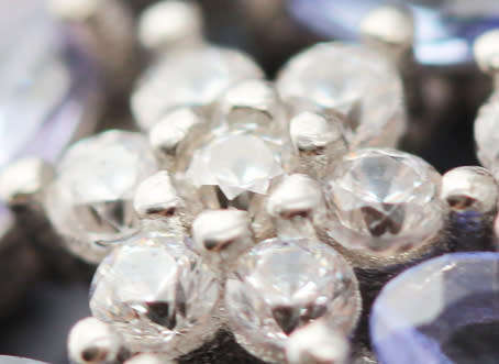 REAL TANZANITE GEMSTONE STERLING SILVER DROP & DANGLE EARRINGS WITH CUBIC ZIRCONIA ACCENTS. 925