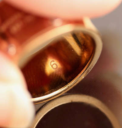 BOLD, REAL MICHAEL KORS BRAND UNUSUAL METAL RING. SIMPLE AVANT GARDE DESIGN. HEAVY!