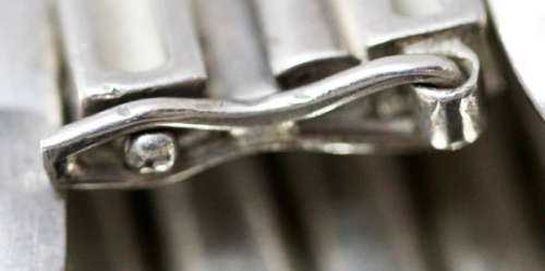 HANDCRAFTED LARGE, HEAVY 97 grams! UNUSUAL ORGANIC VINTAGE STERLING SILVER BRACELET VERY COLLECTIBLE