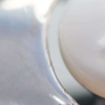 MODERN GEOMETRIC STERLING SILVER AND NATURAL PEARL EARRINGS. 925