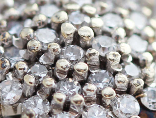 VINTAGE DIAMOND CLUSTER 9CT YELLOW & WHITE GOLD RING 37 ROUND CUT DIAMONDS JEWELLER CERTIF. R5422