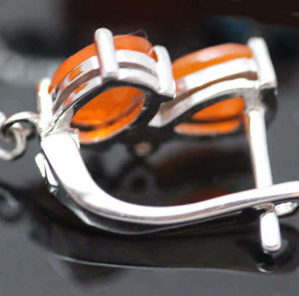 LONG LONDON BLUE TOPAZ, JELLY OPALS SOLID STERLING SILVER EARRINGS. 925 LONG AND GLAM!