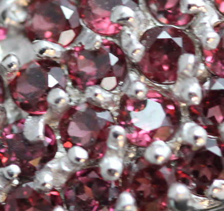 LARGE STERLING SILVER RING NATURAL HOT RAINBOW BLACK OPAL CABOCHON AND REAL GARNET GEMSTONES