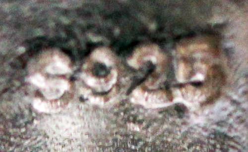 STERLING SILVER RAISED BROADBAND RING BLACK SPINEL & WHITE CRYSTAL ACCENTS