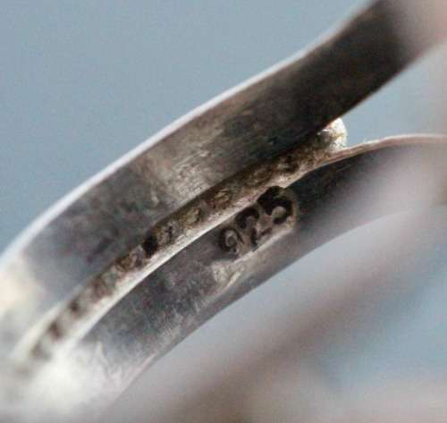 NATURAL EARTH MINED COPPER TANZANITE RING. HANDMADE SOLID STERLING SILVER