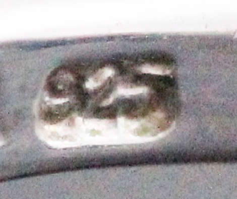 STRIKING NATURAL QUARTZ STERLING SILVER RING CUBIC ZIRCONIA ACCENTS DEEP 'TANZANITE' BLUE COLOUR