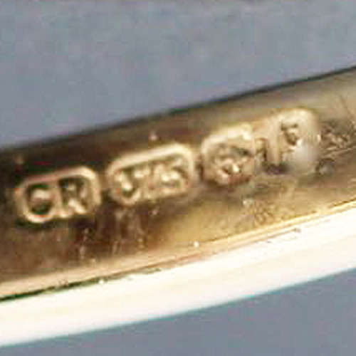 VINTAGE ENGLISH FIRE OPAL RING 9CT YELLOW GOLD. LARGE RING SIZE! BIRMINGHAM ASSAY. CHIP IN 1 STONE