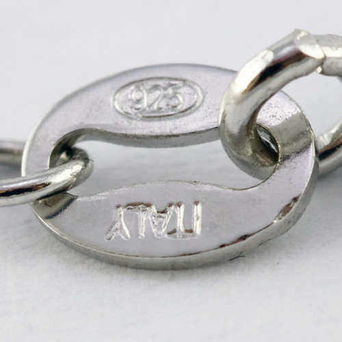 SKY BLUE 4,69 ct  NATURAL TOPAZ STERLING SILVER `T` PENDANT 44CM STERLING SILVER CHAIN