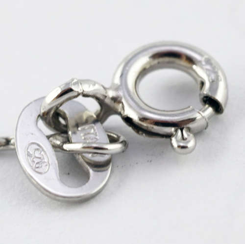 SKY BLUE 4,69 ct  NATURAL TOPAZ STERLING SILVER `T` PENDANT 44CM STERLING SILVER CHAIN