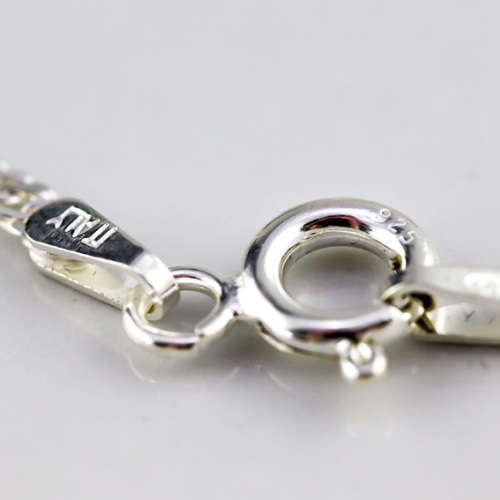 SPIGA LINK ITALIAN STERLING SILVER 925 CHAIN WITH SMALL, DECORATIVE BALLS. 546mm LONG