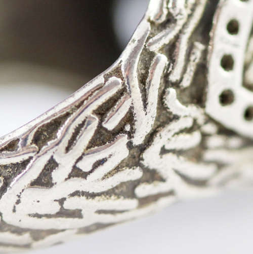 LARGE VINTAGE STERLING SILVER SMOKY QUARTZ AND BLUE SAPPHIRE RING, SLIGHTLY OXIDISED EFFECT. 925