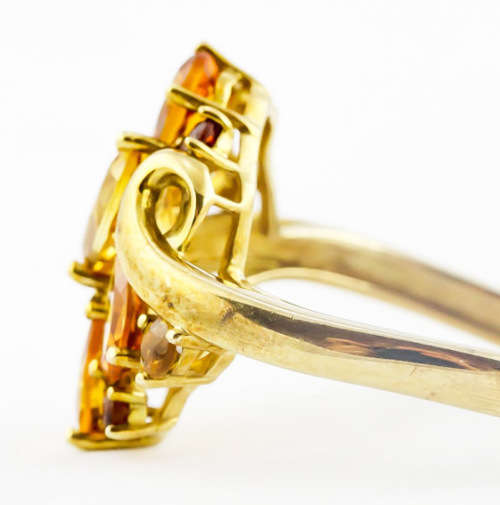 GORGEOUS CITRINE 9ct YELLOW GOLD RING JEWELLER`S EVALUATION R18`500 375