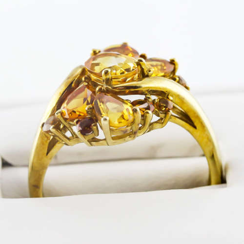 GORGEOUS CITRINE 9ct YELLOW GOLD RING JEWELLER`S EVALUATION R18`500 375