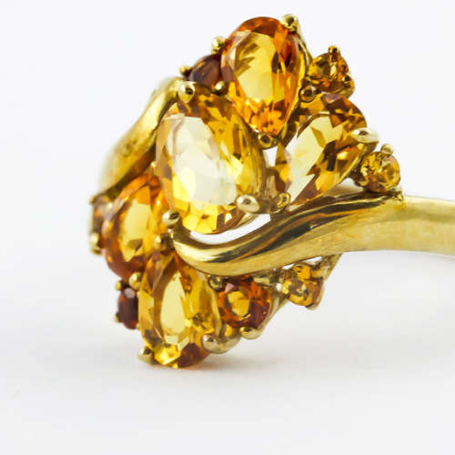 GORGEOUS CITRINE 9ct YELLOW GOLD RING JEWELLER`S EVALUATION R18`500 375
