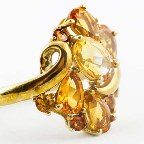 GORGEOUS CITRINE 9ct YELLOW GOLD RING JEWELLER`S EVALUATION R18`500 375