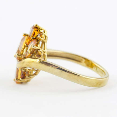 GORGEOUS CITRINE 9ct YELLOW GOLD RING JEWELLER`S EVALUATION R18`500 375