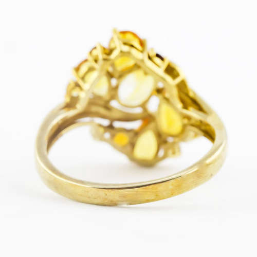 GORGEOUS CITRINE 9ct YELLOW GOLD RING JEWELLER`S EVALUATION R18`500 375