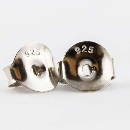 LARGE CUSHION-CUT UNHEATED CITRINE SOLITAIRE STERLING SILVER STUD EARRINGS GORGEOUS COLOUR, CLARITY